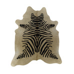 Zebra // Black on Beige