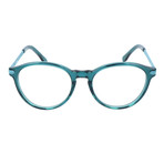 Dex Heavy Rim Rectangle Frame // Aqua