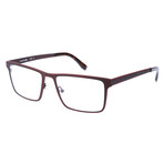 Joey Flat Rectangular Metal Frame // Matte Brown