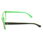 Hal Thick Rim Rectangle Frame // Green
