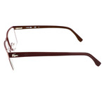 Jasper Flat Rectangular Metal Frame // Brown