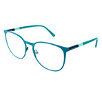 Randall Flat Rounded Metal Frame // Matte Green Aqua