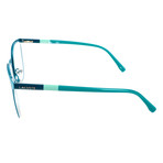 Randall Flat Rounded Metal Frame // Matte Green Aqua
