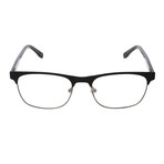 Milo Rounded Rectangular Hornrimmed Frame // Matte Black