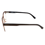 Milo Rounded Rectangular Hornrimmed Frame // Matte Brown