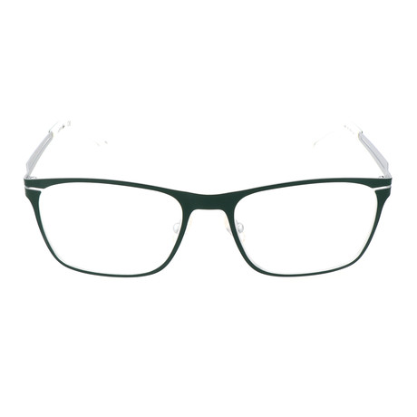 Andrew Flat Rounded Rectangle Metal Frame // Matte Green