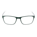 Andrew Flat Rounded Rectangle Metal Frame // Matte Green