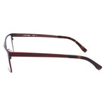 Joey Flat Rectangular Metal Frame // Matte Brown