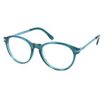 Dex Heavy Rim Rectangle Frame // Aqua