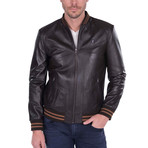 Loft Leather Jacket // Brown (L)