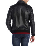 Weak Grip Leather Jacket // Black (M)