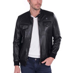 Spin Leather Jacket // Black (2XL)