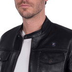 Spin Leather Jacket // Black (3XL)
