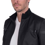 Index Leather Jacket // Black (3XL)