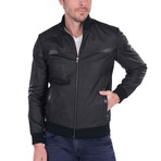 Index Leather Jacket // Black (XL)
