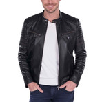 Alignment Leather Jacket // Black (S)