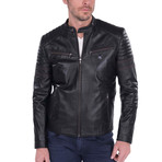 Alignment Leather Jacket // Black (S)