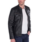 Alignment Leather Jacket // Black (XL)