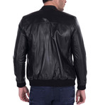 Spin Leather Jacket // Black (M)