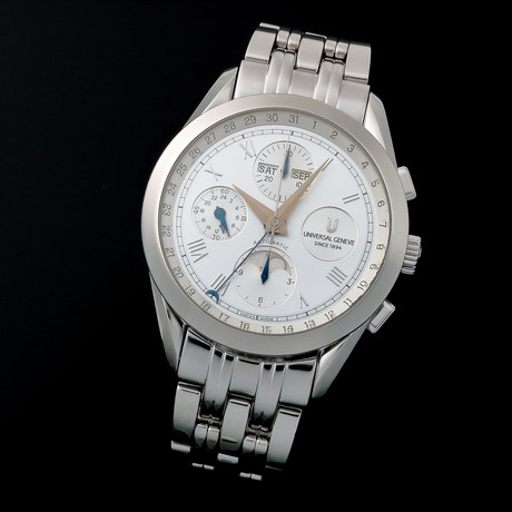 Universal Geneve Moonphase Calendar Chronograph Automatic // 41786 // Pre-Owned
