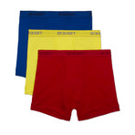 Essential Cotton Boxer Brief // Yellow + Red + Blue // 3-Pack (M)