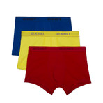 Essential Cotton No Show Trunk // Yellow + Red + Blue // 3-Pack (XL)
