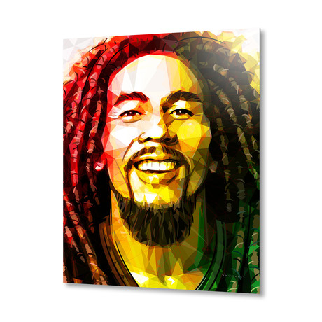 Bob Marley // Aluminum Print (16"W x 20"H x 1.5"D)