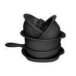 Oxford Professional Grade Ceramic Cookware // Set of 5 (Black)