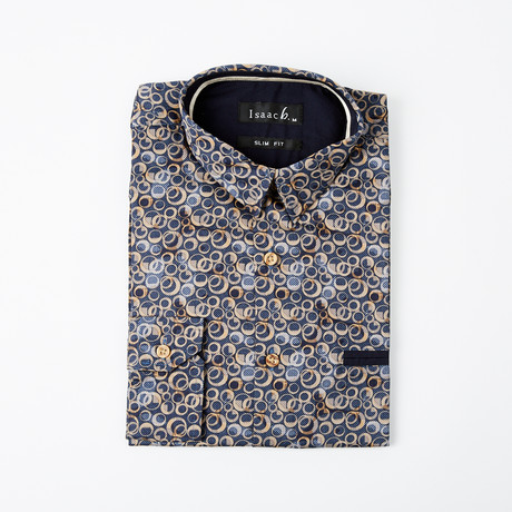 High Tide Button-Up Shirt // Blue (S)