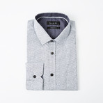 Flower Derivative Button-Up Shirt // Gray (L)