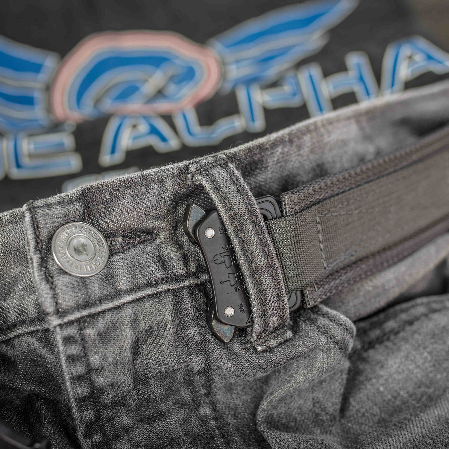 Hybrid EDC Belt // Wolf Gray (28") - Blue Alpha Gear - Touch of Modern