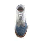 Miami Antique Wing-Tip Boot // Navy + White (US: 10.5)