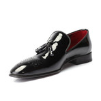Anthony Perforated Toe Tassel Loafer // Black (Euro: 40)