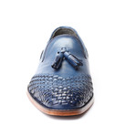 Woven Toe Tassel Loafer // Dark Blue (Euro: 46)