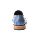 Woven Toe Tassel Loafer // Dark Blue (Euro: 46)