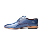Oliver Scale Embossed Patent Brogue Oxford // Dark Blue (Euro: 43)