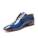 Oliver Scale Embossed Patent Brogue Oxford // Dark Blue (Euro: 40)