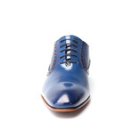 Oliver Scale Embossed Patent Brogue Oxford // Dark Blue (Euro: 40)