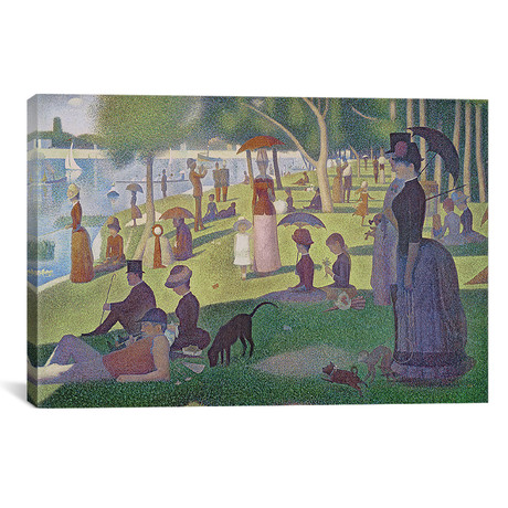 Sunday Afternoon on the Island of La Grande Jatte, 1884-86 // Georges Seurat (26"W x 18"H x 0.75"D)