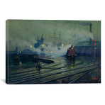 Cardiff Docks // Lionel Walden // 1896 (40"W x 26"H x .75"D)