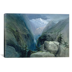 Mountain Landscape // Henry Bright (26"W x 18"H x .75"D)