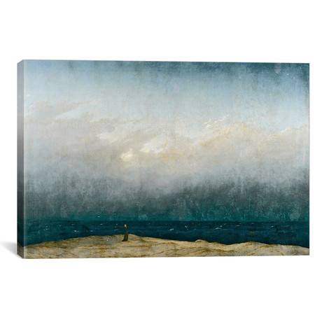 Monk, Sea // Caspar David Friedrich // 1809 (26"W x 18"H x .75"D)