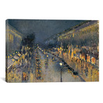 The Boulevard Montmartre At Night // Camille Pissarro // 1897 (26"W x 18"H x .75"D)