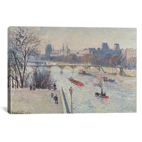 The Louvre // Camille Pissarro // 1902 (26"W x 18"H x .75"D)
