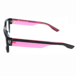 Colorblocked Rectangle Retro Classic // Black + Pink