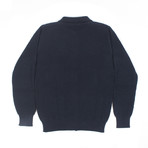 Claude Zipper Cardigan // Navy (L)