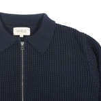 Claude Zipper Cardigan // Navy (L)