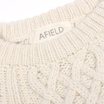 Deniz Cable Knit // Pristine White (L)