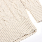 Deniz Cable Knit // Pristine White (L)