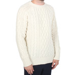 Deniz Cable Knit // Pristine White (L)